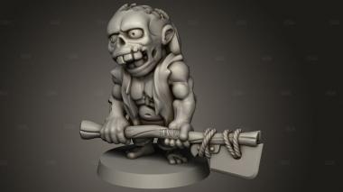 Аркадный зомби 3d stl модель для ЧПУ