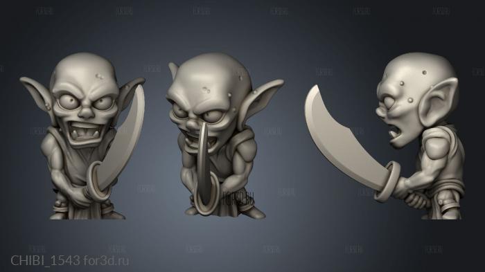 Monsters Goblin Sword stl model for CNC