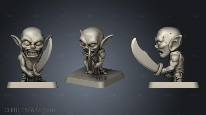 Monsters SQ Rc Goblin Sword stl model for CNC