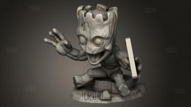 Малышка Грут Чиби 3d stl модель для ЧПУ