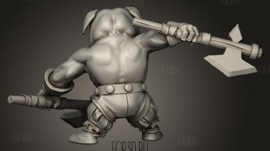 Барконский варварский мопс 3d stl модель для ЧПУ