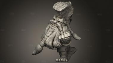 Карликовый тролль 3d stl модель для ЧПУ