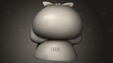 Обезьяна Мафальда 3d stl модель для ЧПУ