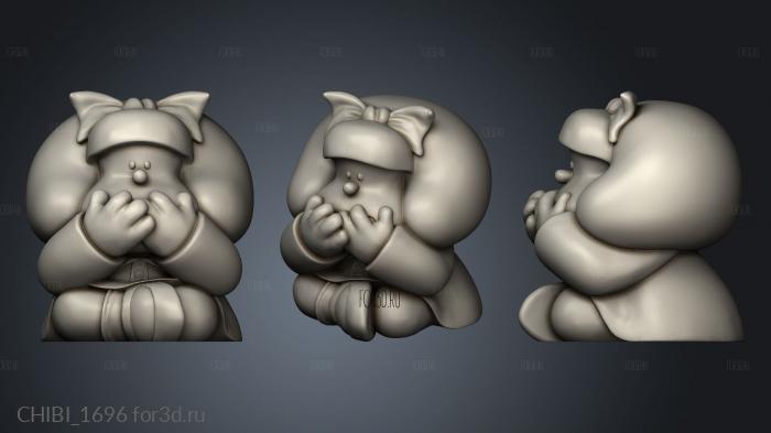 Mafalda Monkey 3d stl модель для ЧПУ