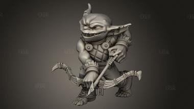 Лучник-гоблин 3d stl модель для ЧПУ