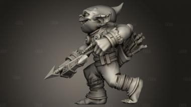 Лучник-гоблин 3d stl модель для ЧПУ