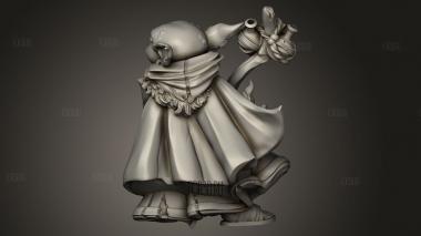 Лучник-гоблин в капюшоне 3d stl модель для ЧПУ