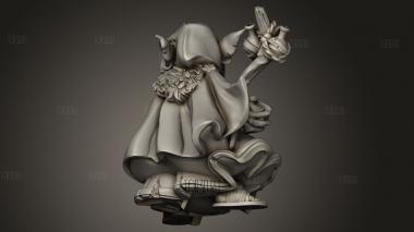 Лучник-гоблин в капюшоне 3d stl модель для ЧПУ