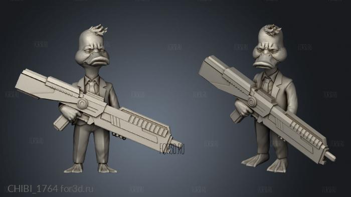 C Terrain Howard the Duck Duct detective howard the duck stl model for CNC