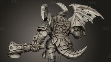 Демонический Зверь Чиби 3d stl модель для ЧПУ