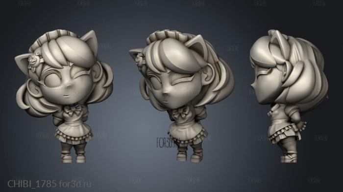 Chibi Okonomiyaki Taiyaki Sister stl model for CNC