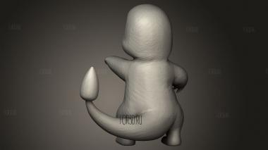 Cer на Чармандера активного покемона 3d stl модель для ЧПУ