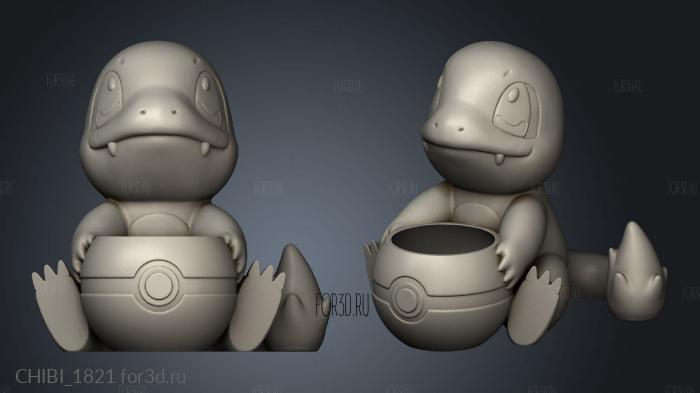 Cer Planter Charmander Planters stl model for CNC