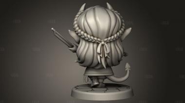 Чиби Барб 3d stl модель для ЧПУ