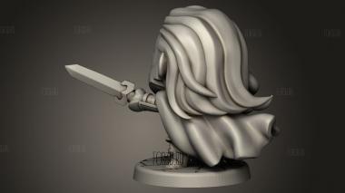 Чиби Барб 3d stl модель для ЧПУ