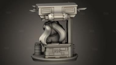 Чиби Ребекка из Киберпанк-бара 3d stl модель для ЧПУ