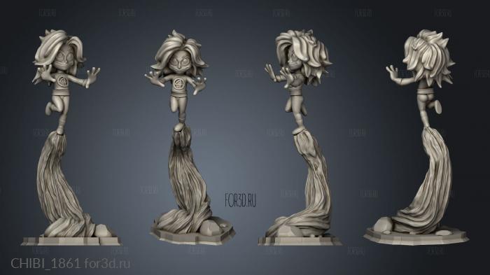 Chibi Susan Storm Big stl model for CNC