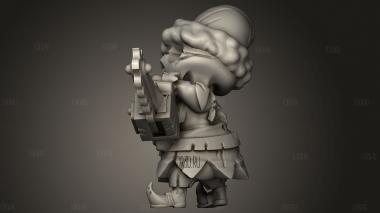 Рождественский Ужас Санты и эльфийских помощников 3d stl модель для ЧПУ
