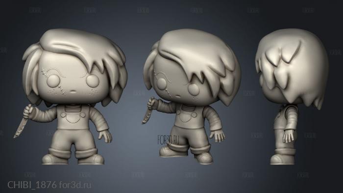 Chucky stl model for CNC