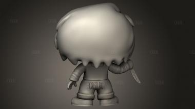 Чаки 3d stl модель для ЧПУ