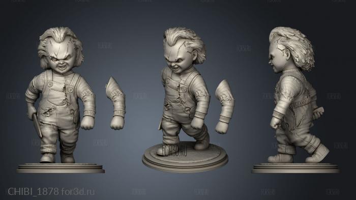 Chucky Cabeza stl model for CNC