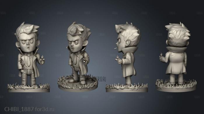 Constantine Chibi stl model for CNC