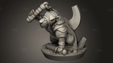 Подкрадывающийся 3d stl модель для ЧПУ