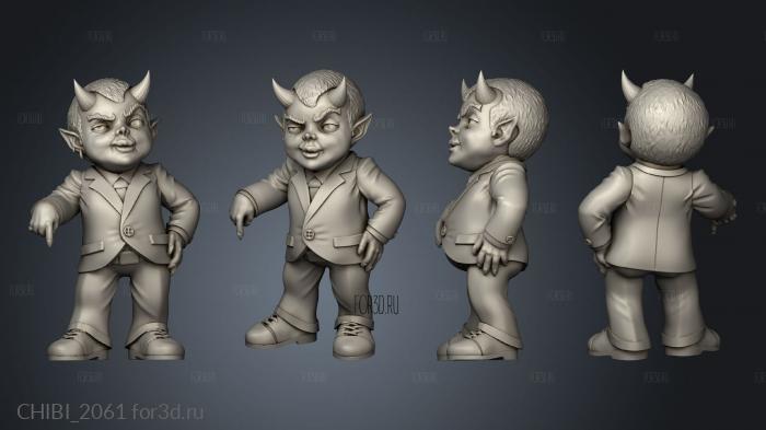 Demons devil baby boss stl model for CNC