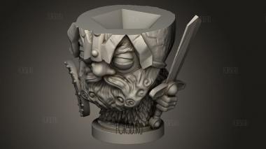 Играющий в кости Карлик Дензил 3d stl модель для ЧПУ
