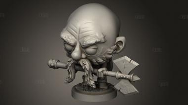 Игральный Гном Гуладин 3d stl модель для ЧПУ