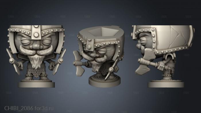 Dice Dwarf Mikelson stl model for CNC