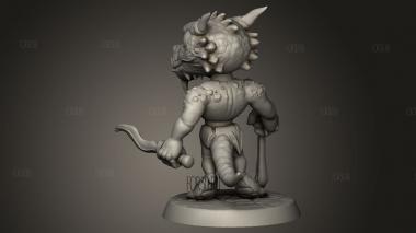 Игральная Кость Кобольд Слинг Ухабистый Камень 3d stl модель для ЧПУ