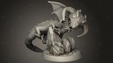 Играй в кости с Черным Драконом 3d stl модель для ЧПУ