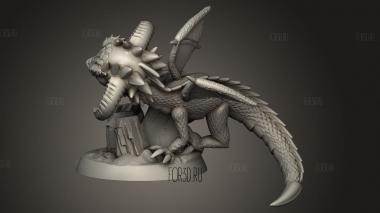 Играй в кости с Черным Драконом 3d stl модель для ЧПУ
