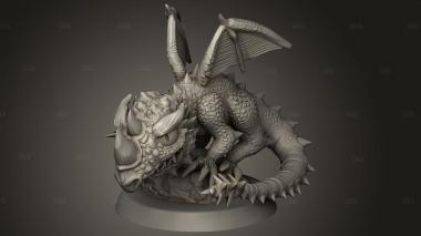 Игральные кости Синего Дракона 3d stl модель для ЧПУ