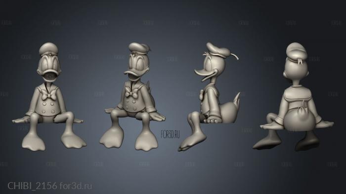 Donald Duck stl model for CNC