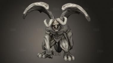 Горгулья 3d stl модель для ЧПУ
