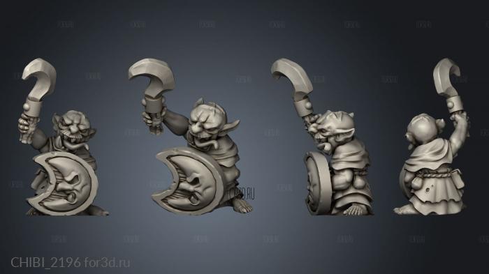 Goblin Command Champ stl model for CNC