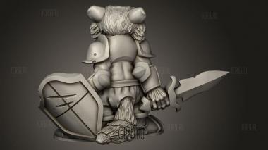 Паладины из народа енотов 3d stl модель для ЧПУ