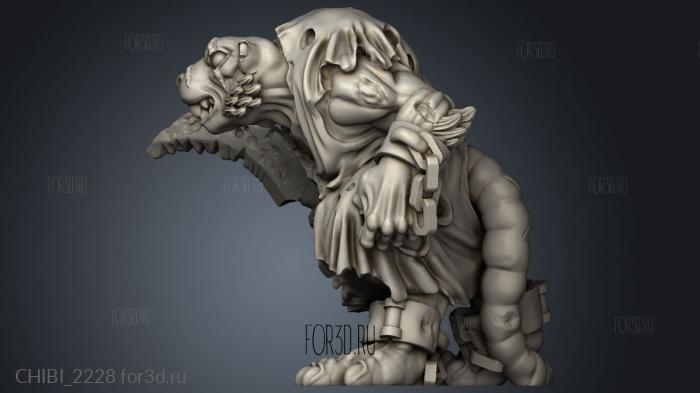 Rat Folk stl model for CNC