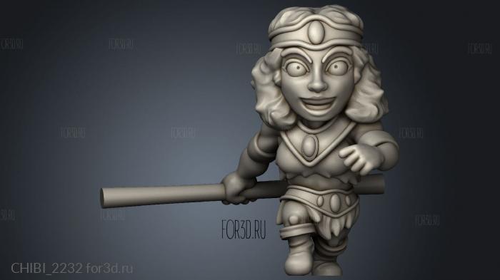 Dungeon World acrobat stl model for CNC