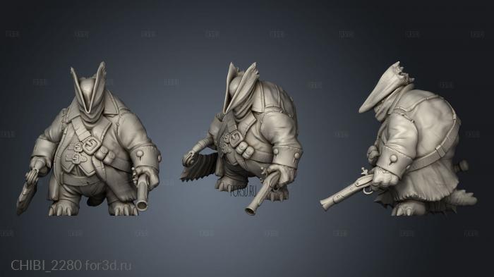 Tortle Blood Hunter stl model for CNC