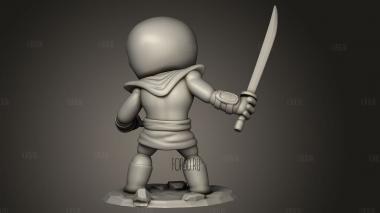 Пехотинец Чиби 3d stl модель для ЧПУ