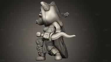 Кости Лисицы-Рейнджера и Волшебника 3d stl модель для ЧПУ