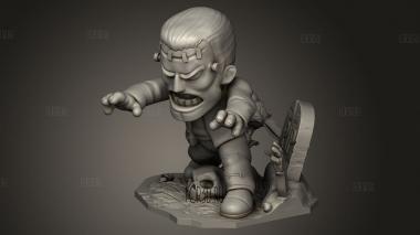 Франкенштейн Чиби 3d stl модель для ЧПУ