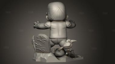 Франкенштейн Чиби 3d stl модель для ЧПУ