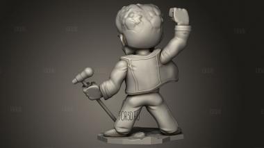 Фредди Меркьюри Чиби 3d stl модель для ЧПУ
