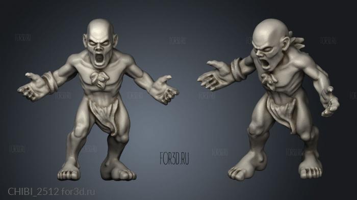 ghouls stl model for CNC