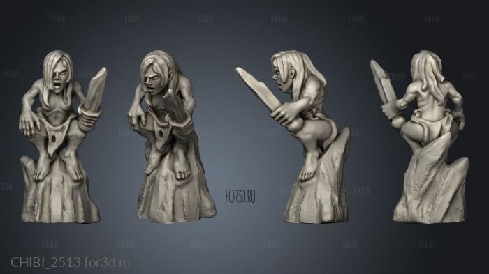 ghouls stl model for CNC