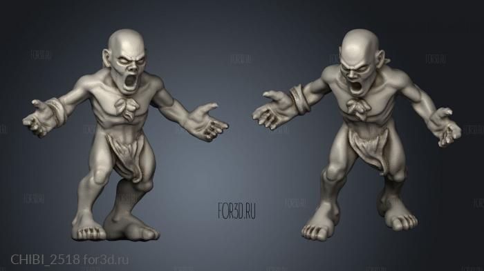 ghouls ghoul stl model for CNC